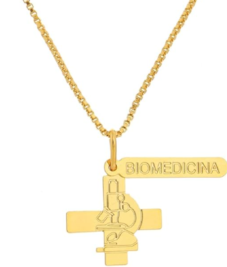 ideias-colar-personalizado-profissoes-biomedicina-semijoia-banhada